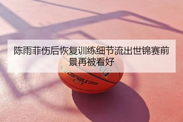 陈雨菲伤后恢复训练细节流出世锦赛前景再被看好